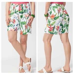 Chico’s Shorts Floral Tropical 8” inseam size 4 NWT